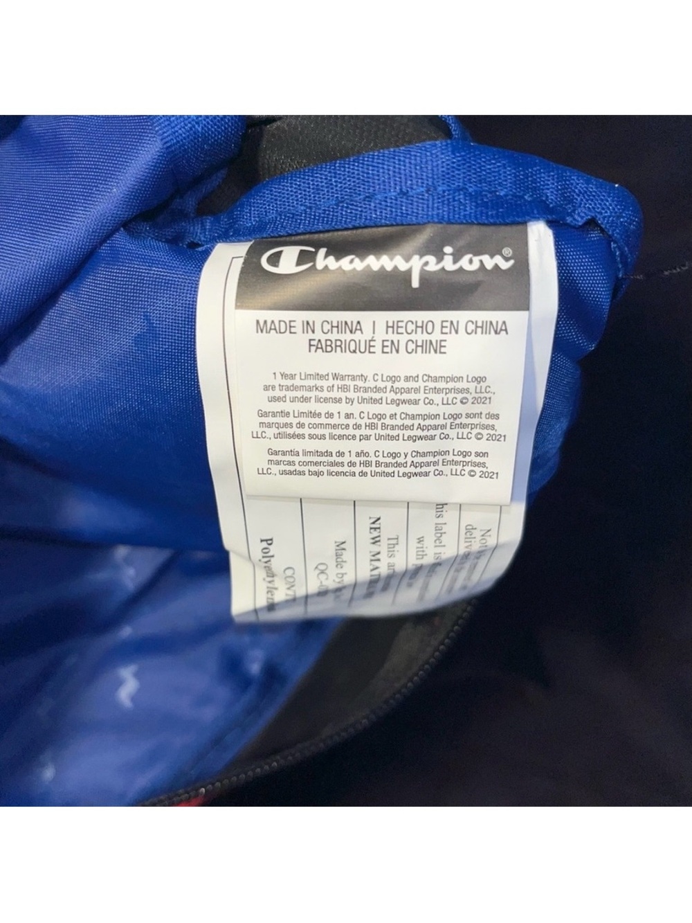 Champion Athletic Apparel Black Red Adjustable Crossbody Bag Belt Bag Fanny Pack - Picture 8 of 10